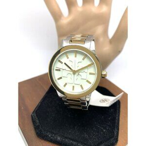 Tory Burch Women's Watch TBW2025 Gigi Quartz Cream Dial Two Tone Steel 36mm